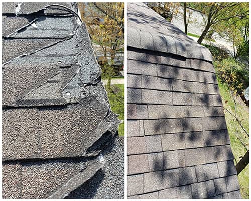 Before and After Residential Roof Replacement